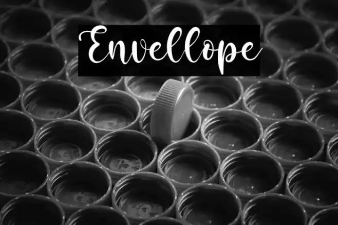 Envellope Font examples