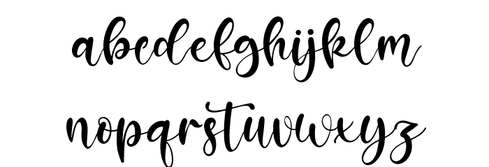 Envellope Font LOWERCASE