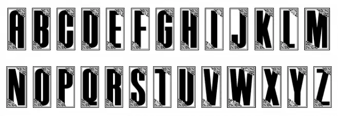 Envelope Schriftart Groß
