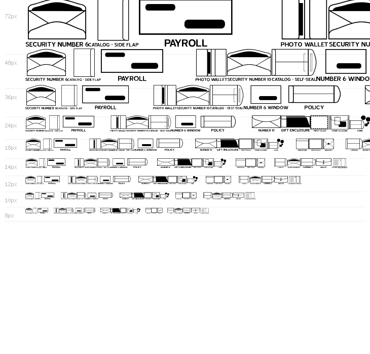 Envelopes JL Waterfall