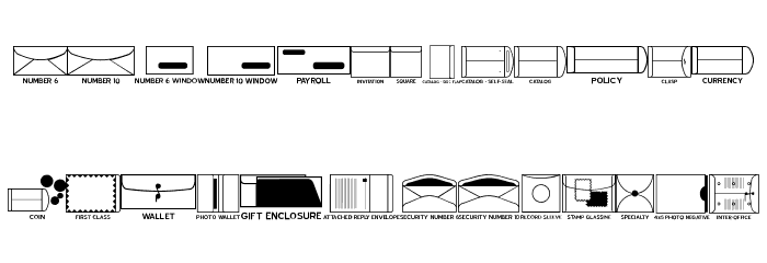 Envelopes JL Font LOWERCASE