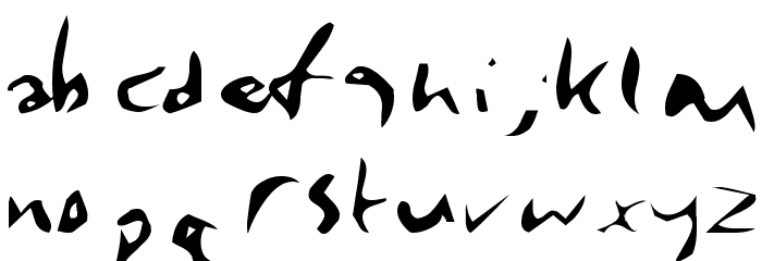 Enya Regular Font LOWERCASE