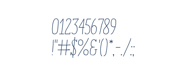 Enyo Slab Light Italic Other Characters