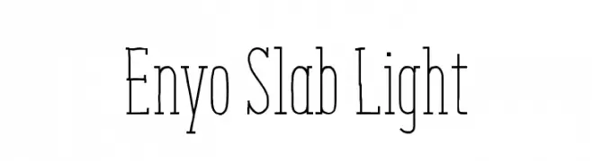 Enyo Slab Light  Descarca Fonturi Gratis