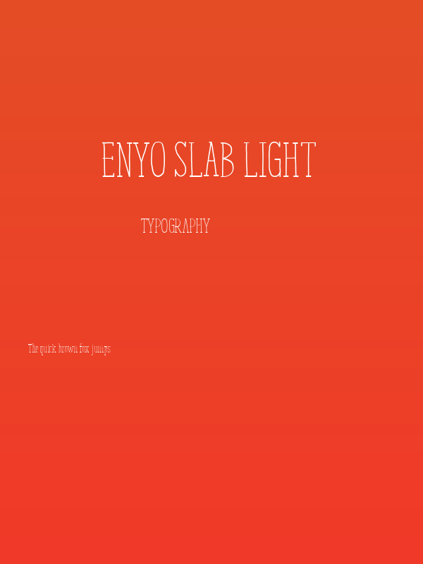 Enyo Slab Light Poster