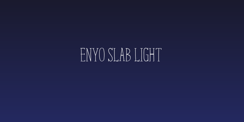 Enyo Slab Light Social Header