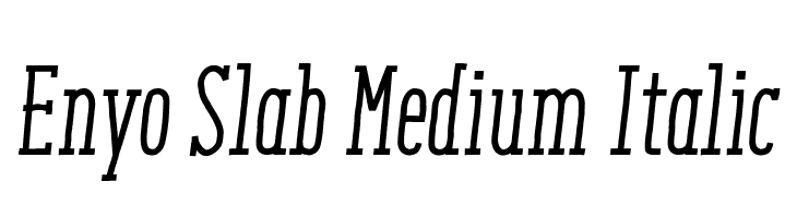 Enyo Slab Medium Italic  لخطوط تنزيل