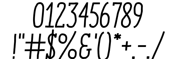 Enyo Slab Medium Italic Font OTHER CHARS
