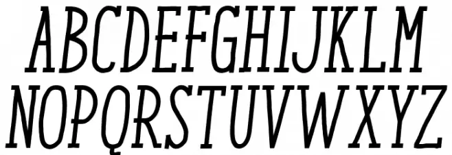 Enyo Slab Medium Italic Schriftart Groß