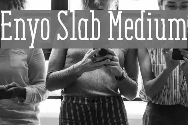 Enyo Slab Medium Font examples