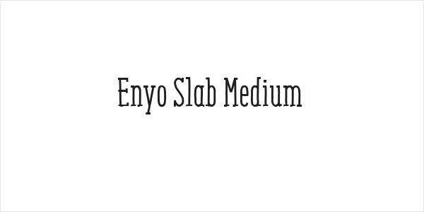 Enyo Slab Medium Logo