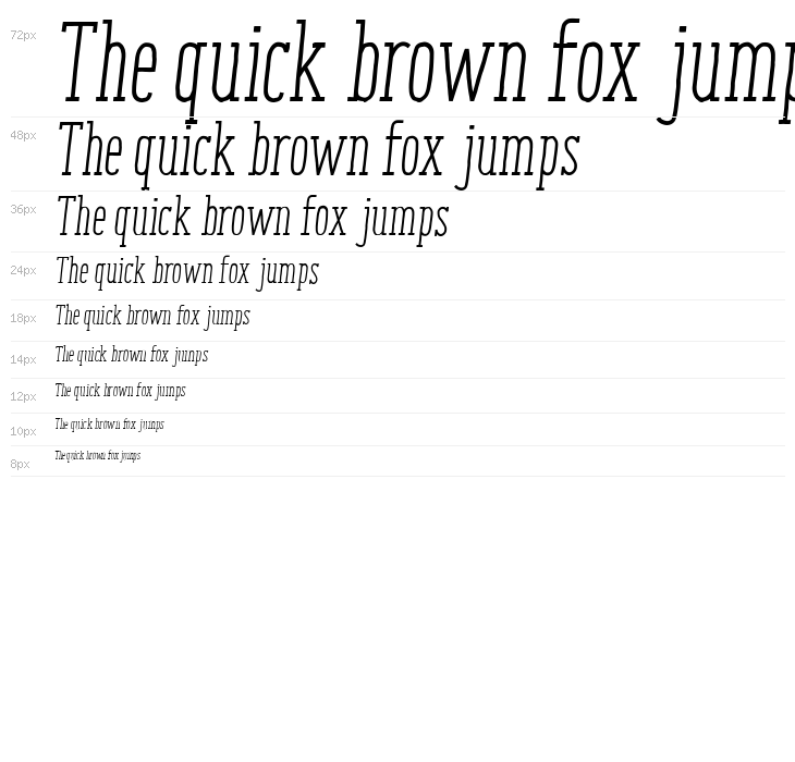 Enyo Slab Regular Italic Waterfall