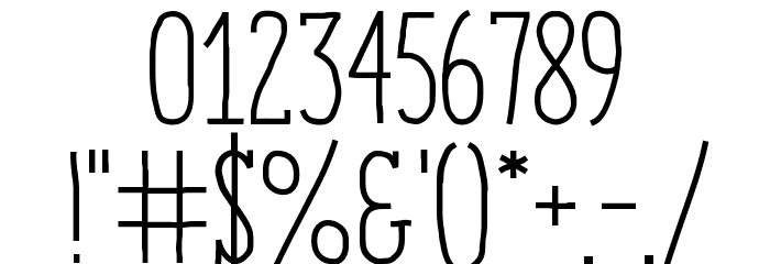 Enyo Slab Regular Font OTHER CHARS