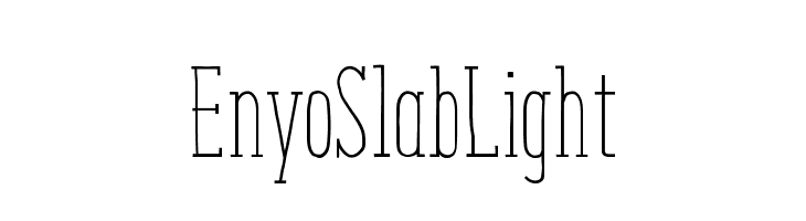 EnyoSlabLight  font caratteri gratis