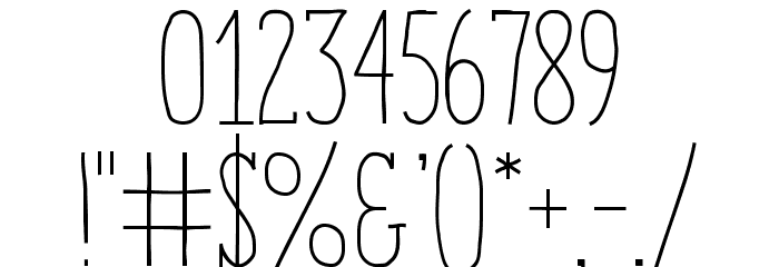 EnyoSlabLight Font OTHER CHARS