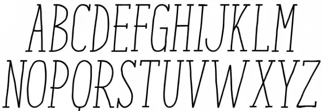 EnyoSlabLightItalic Schriftart Groß