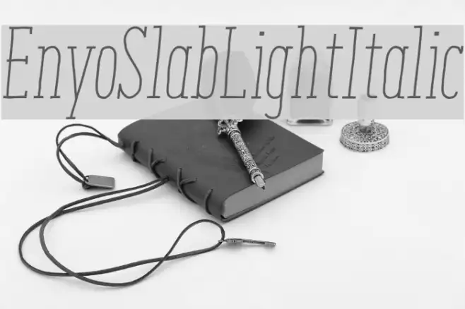 EnyoSlabLightItalic Example 2