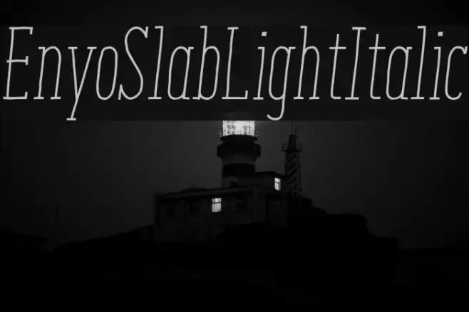 EnyoSlabLightItalic Example 3