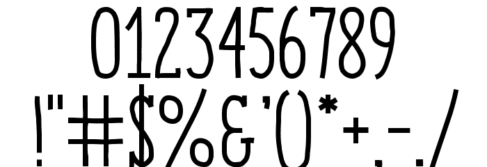 EnyoSlabMedium Font OTHER CHARS