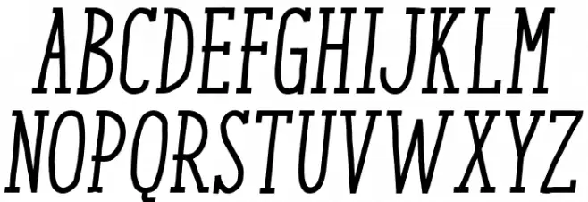 EnyoSlabMediumItalic Fonte MAIÚSCULAS