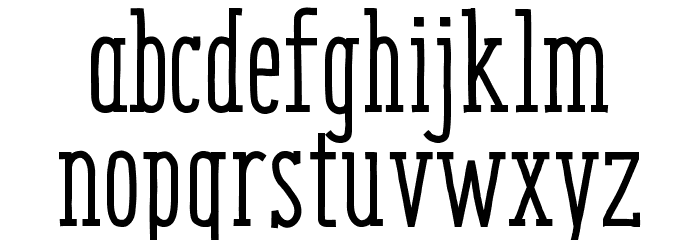 EnyoSlabMedium Font LOWERCASE