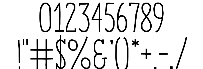 EnyoSlabRegular Font OTHER CHARS