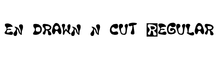 en drawn n cut Regular Font