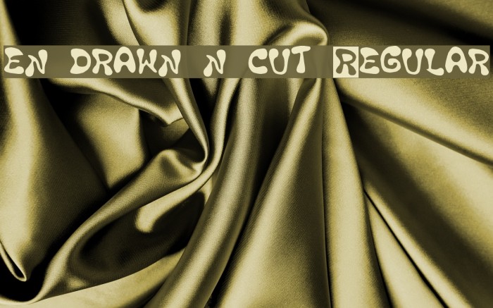 en drawn n cut Regular Fonte examples