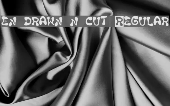 en drawn n cut Regular Polices examples