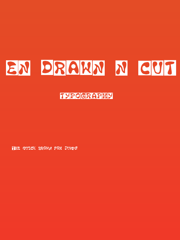 en drawn n cut Regular Poster