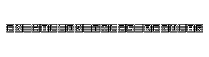 en hollow tiles Regular  لخطوط تنزيل