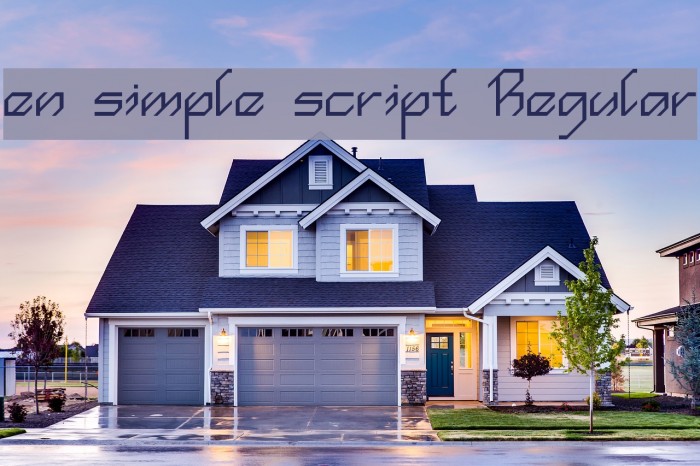 en simple script Regular Example 1