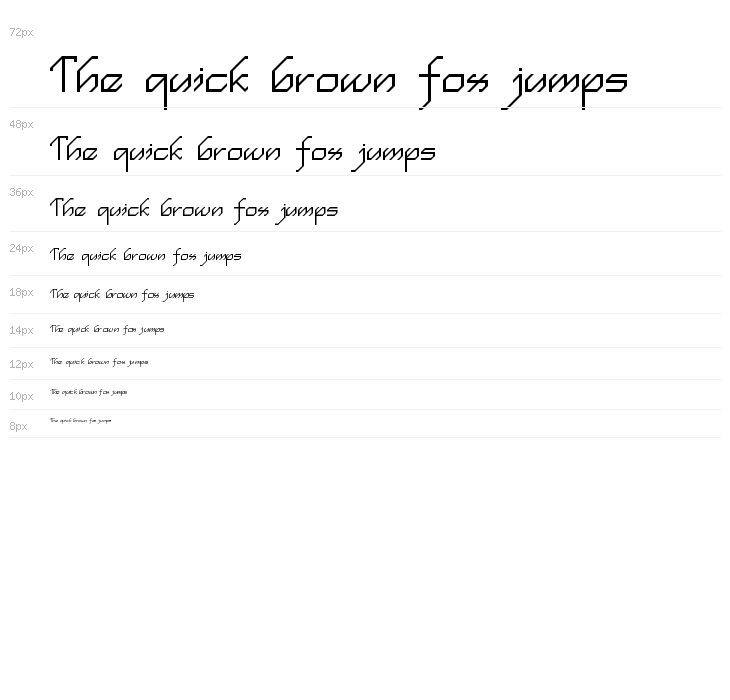 en simple script Regular Waterfall