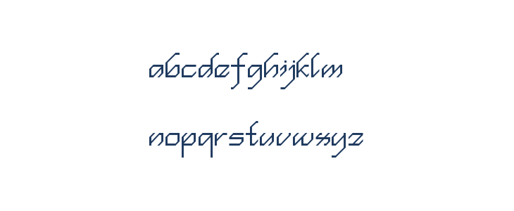 en simple script Regular Lowercase