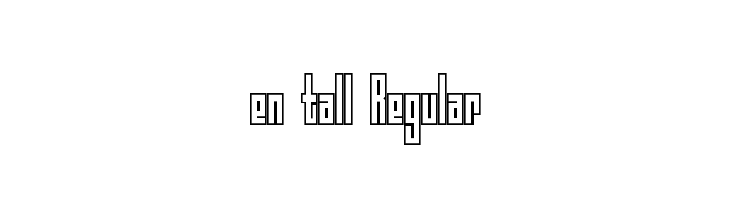 en tall Regular  Descarca Fonturi Gratis