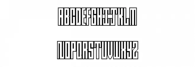 en tall Regular フォント 大文字