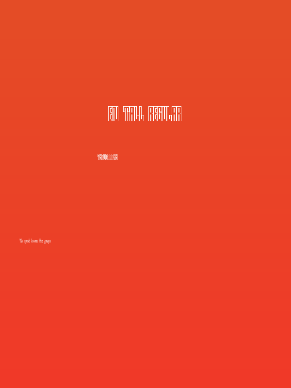 en tall Regular Poster