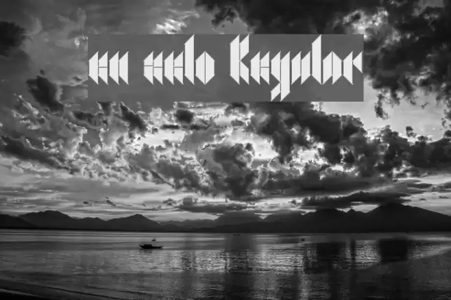 en zelo Regular Font examples