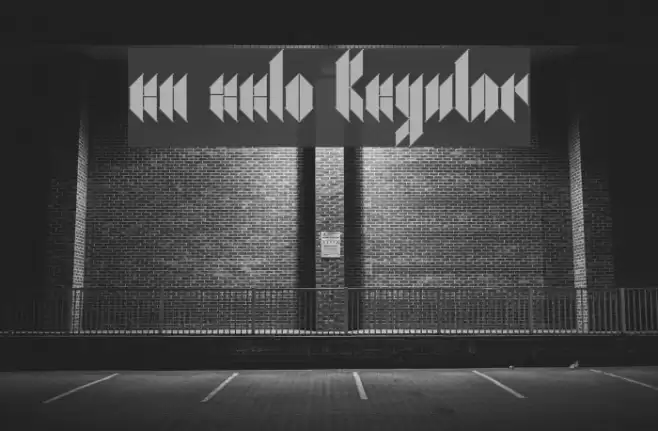 en zelo Regular Font examples