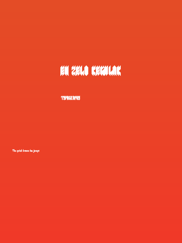 en zelo Regular Poster