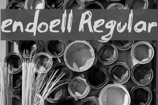 endoell Regular Font examples