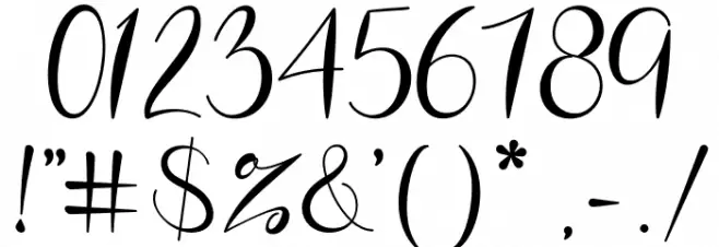 england - Personal Use Font OTHER CHARS