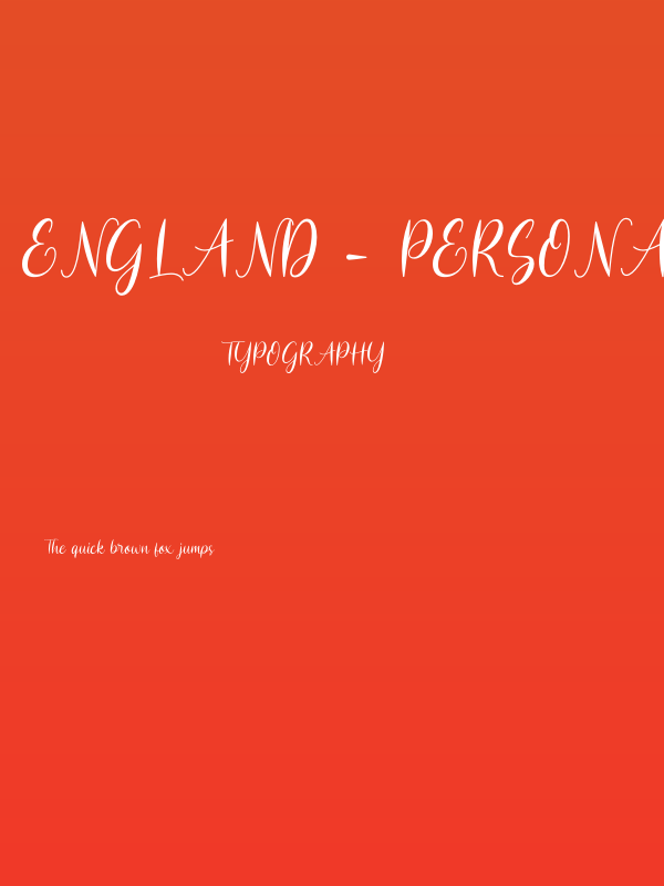 england - Personal Use Poster
