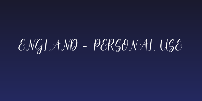 england - Personal Use Social Header
