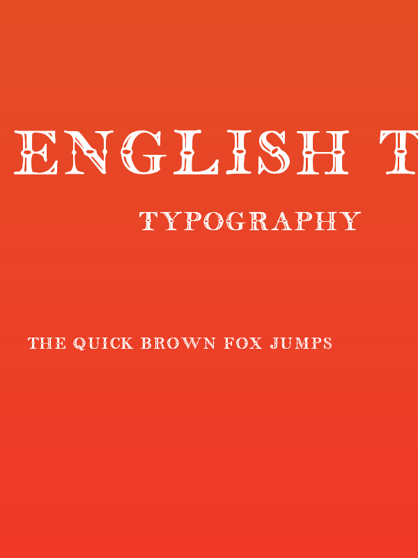 english two line tfb Poster