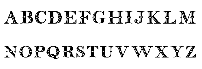 english two line tfb Font LOWERCASE
