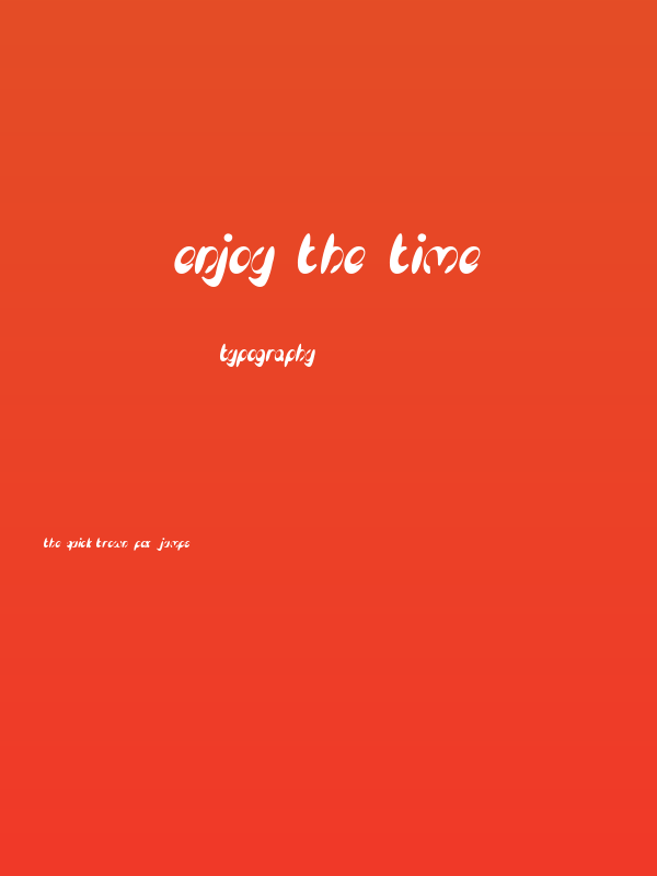 enjoy the time Poster