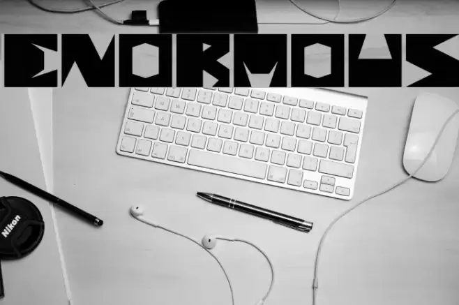 enormous Font examples