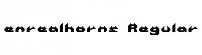 enrealhorns Regular  免费字体下载