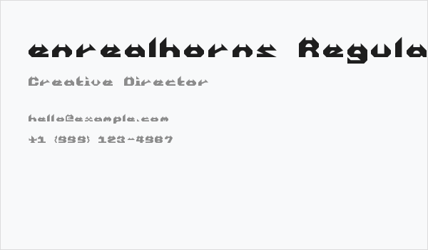 enrealhorns Regular Business Card